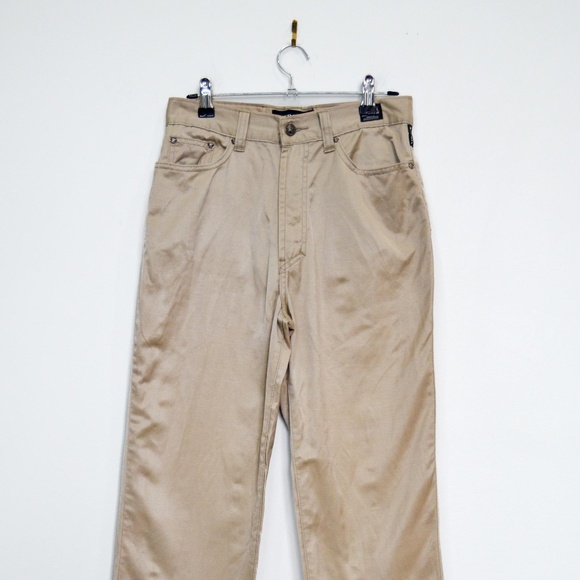 Vintage Versace Jeans Tan Trousers - Picture 1 of 9